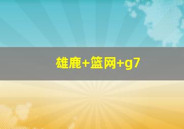 雄鹿 篮网 g7